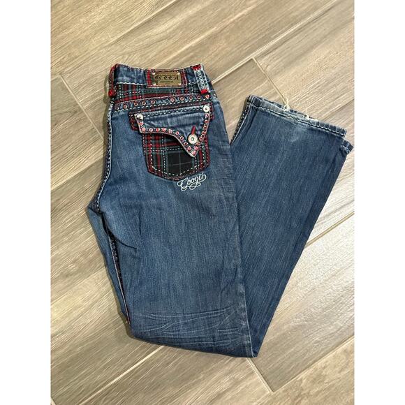 Vintage y2k Women's Coogi Low-rise Flare Jeans Size 7/8 - Picture 4 of 9